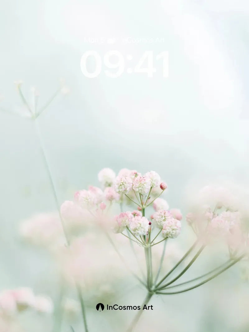 Serene Bloom Wallpaper with Ethereal Haze