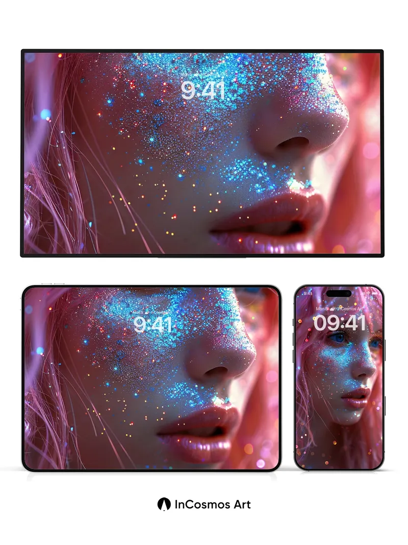 Stardust Mirage Wallpaper with Cosmic Glow