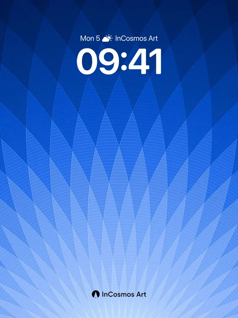 Radiant Geometry Wallpaper with Light Burst