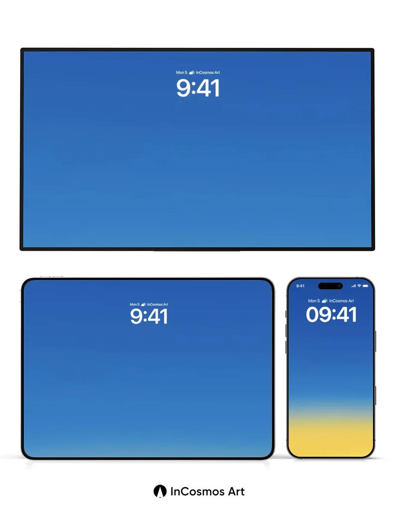 Skyward Gradient Wallpaper with Horizon Hush