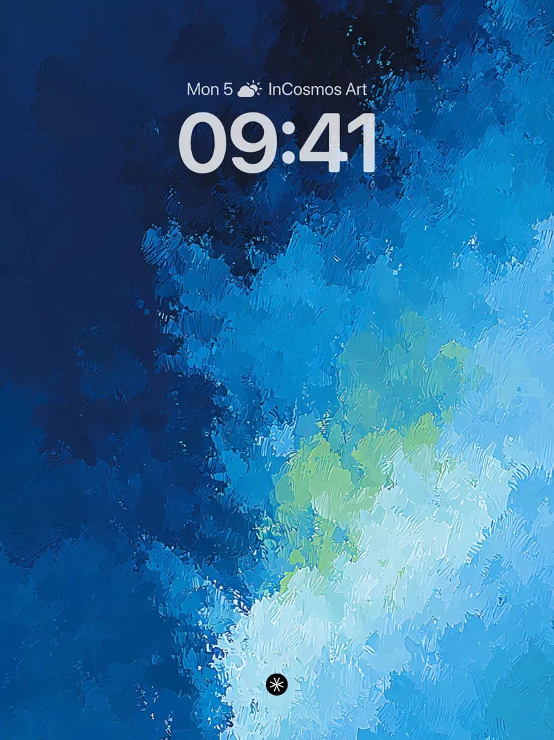 Deep Blue Gradient Abstract Wallpaper with Textured Brushstrokes wallpaper for iPhone, iPad & Mac