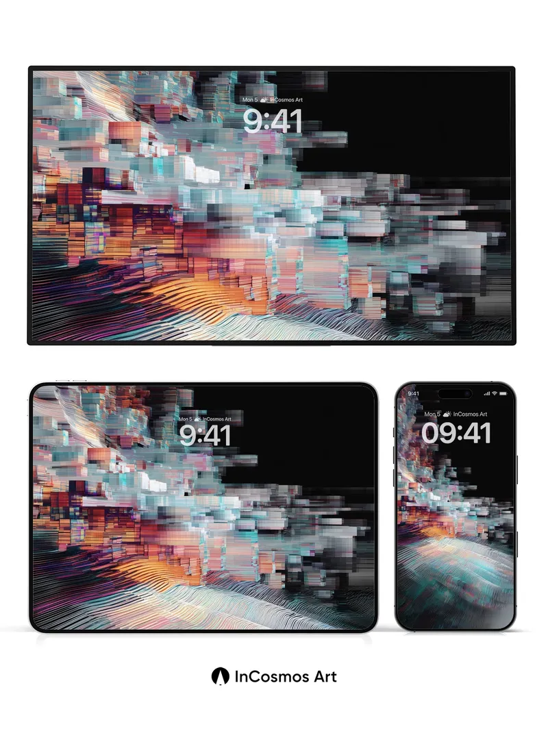 Fractal Echo Wallpaper with Digital Veins