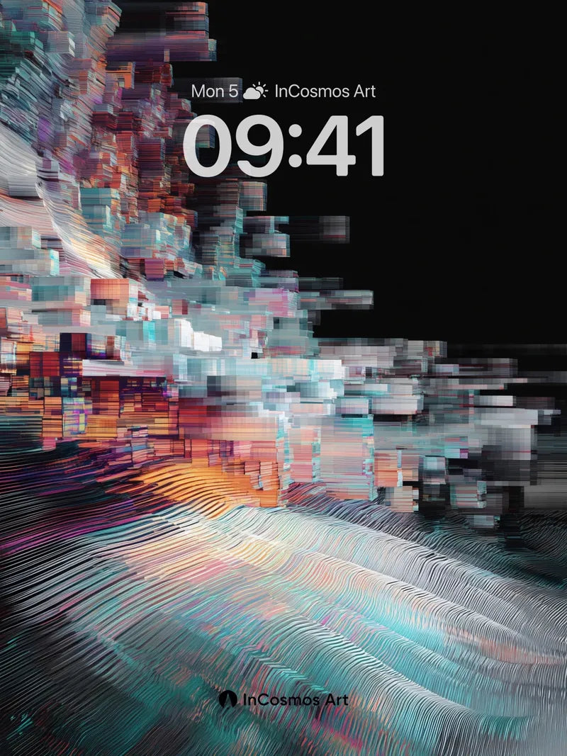 Fractal Echo Wallpaper with Digital Veins