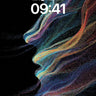 Luminous Veil Wallpaper with Cosmic Dust wallpaper for iPhone, iPad & Mac