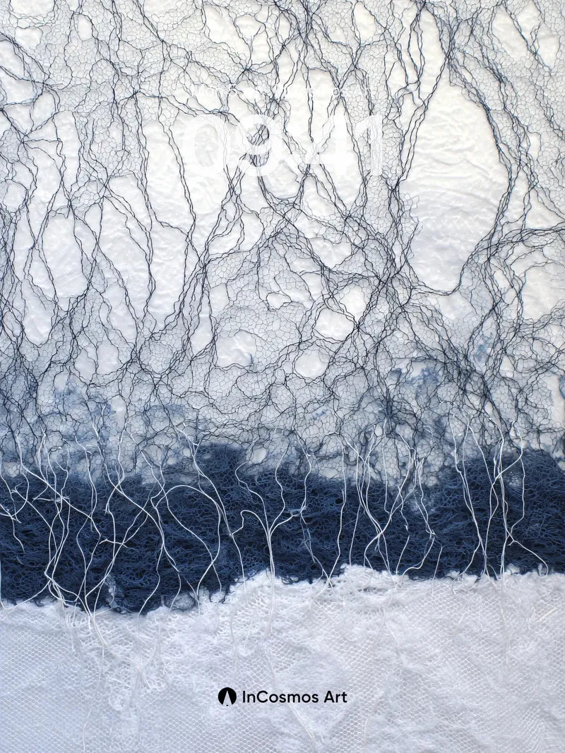 Frost Veil Wallpaper with Whispering Threads