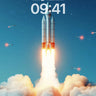 Cosmic Ascent Wallpaper with Starlit Trail wallpaper for iPhone, iPad & Mac