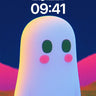 Luminous Ghost Wallpaper with Soft Glow wallpaper for iPhone, iPad & Mac