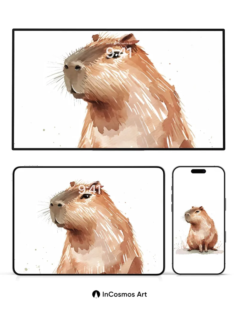 Whispering Fur Wallpaper with Gentle Gaze