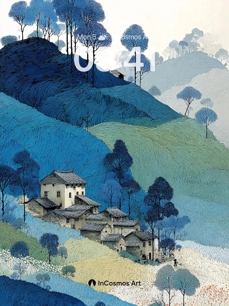 Serenity Ridge Wallpaper with Ink-Weave Texture