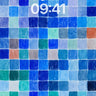 Serene Blue Mosaic Wallpaper with Textured Depth wallpaper for iPhone, iPad & Mac
