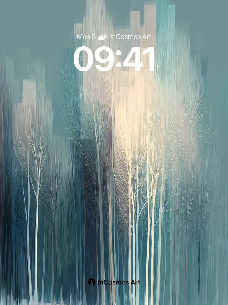 Frost-Laced Silence Wallpaper with Ethereal Light