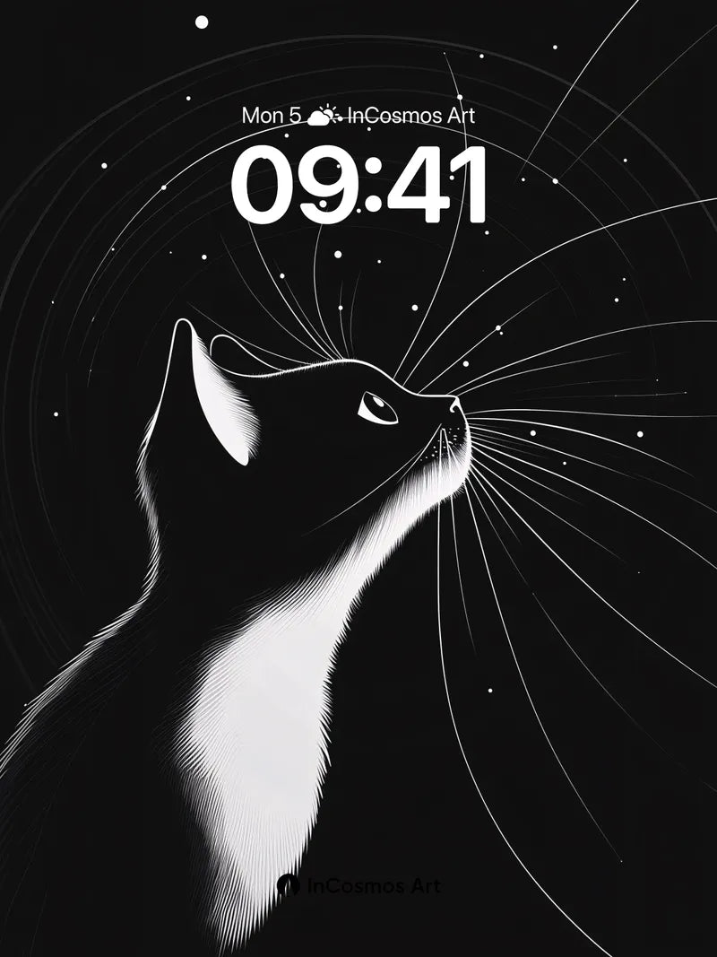 Stellar Whisker Wallpaper with Cosmic Echoes