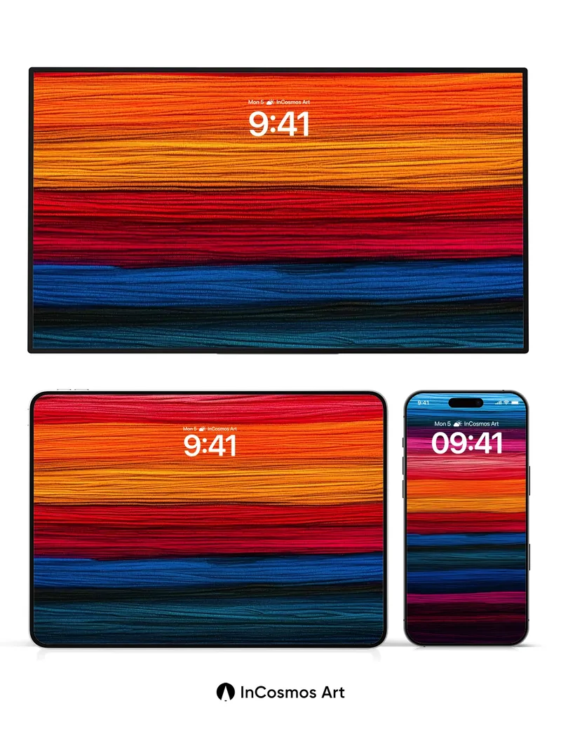 Velvet Horizon Wallpaper with Chromatic Strata