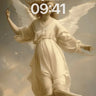 Serene Angel Flight Wallpaper with Ethereal Light wallpaper for iPhone, iPad & Mac
