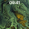 Emerald Whirlpool Wallpaper with Golden Veins wallpaper for iPhone, iPad & Mac
