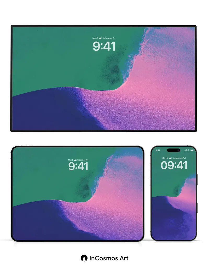 Luminous Gradient Wallpaper with Ethereal Flow