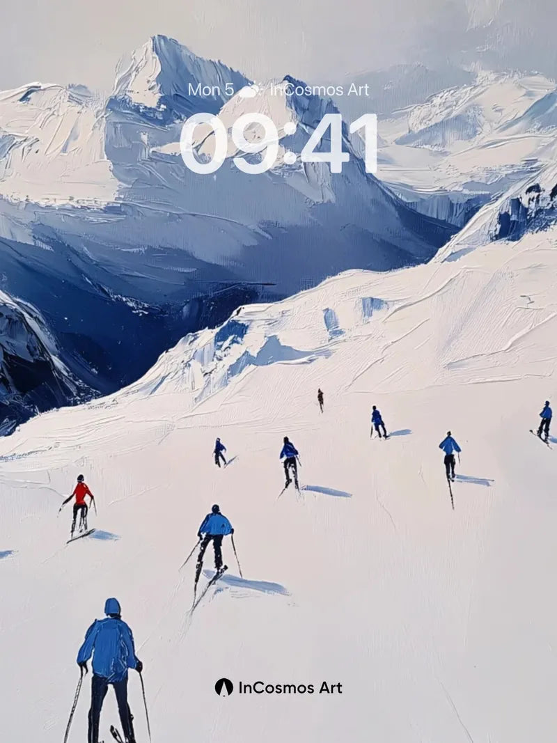 Silent Ascent Wallpaper with Alpine Echoes