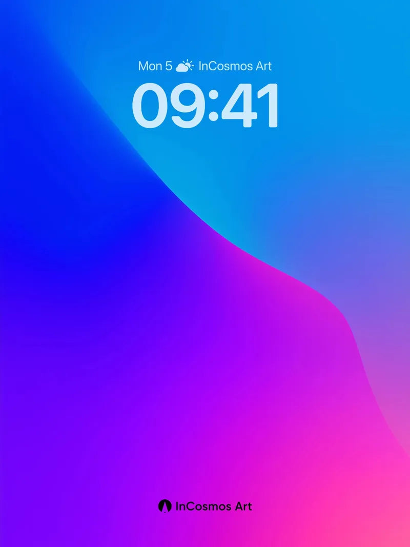 Neon Pulse Wallpaper with Liquid Light