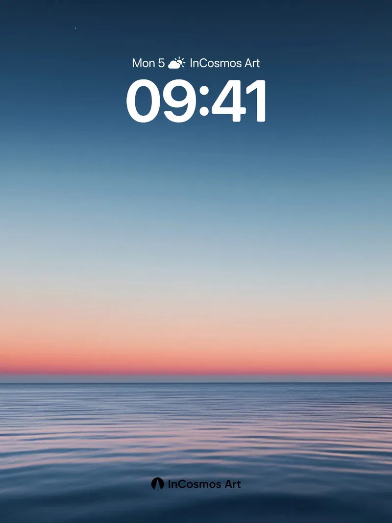 Serene Horizon Wallpaper with Dusk Hues