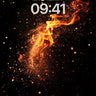Cosmic Ember Wallpaper with Starlit Trails wallpaper for iPhone, iPad & Mac