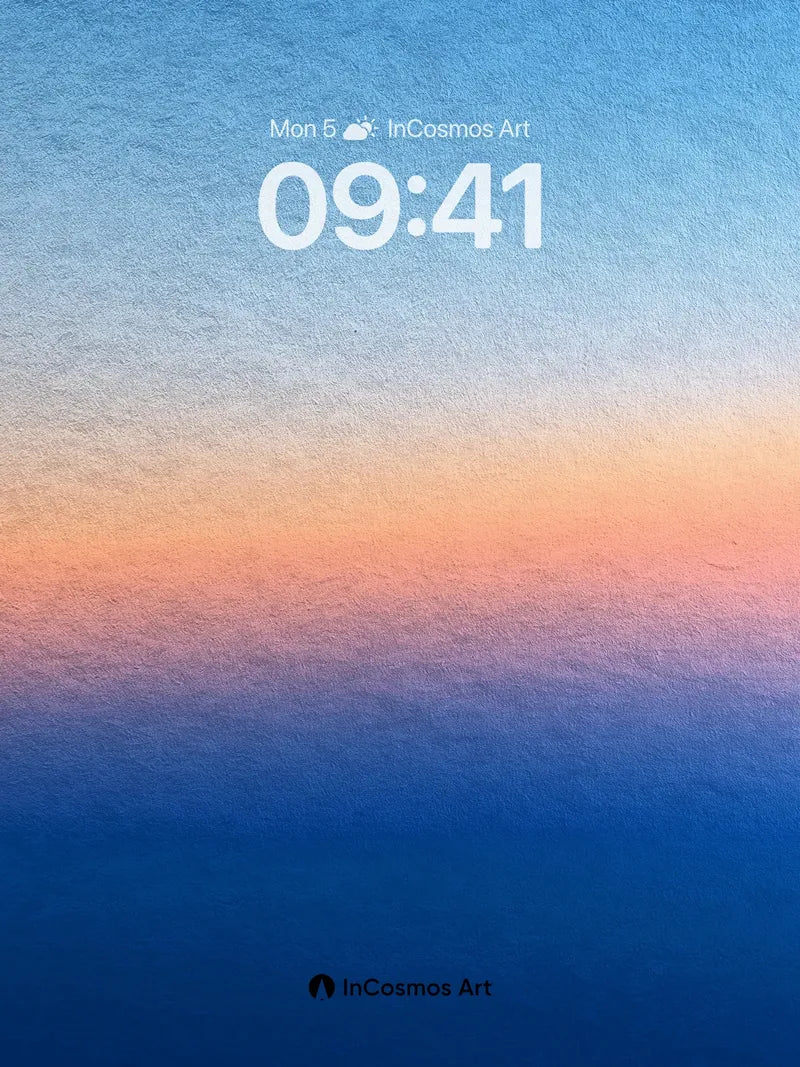 Serene Horizon Wallpaper with Textured Gradient