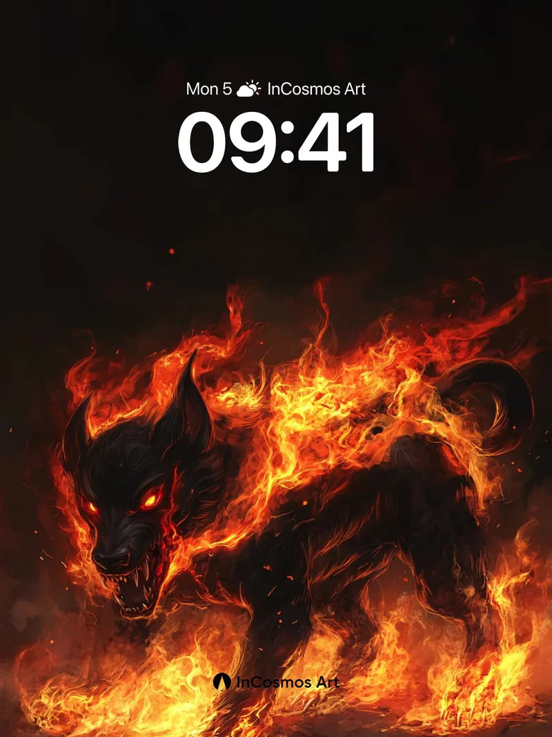 Inferno Beast Wallpaper with Fiery Soul
