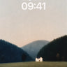 Serene Meadow Cottage Wallpaper in Hushed Twilight wallpaper for iPhone, iPad & Mac