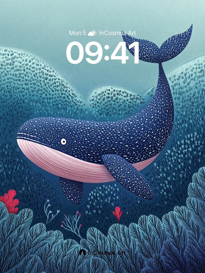 Whispering Depths Wallpaper with Starlit Skin wallpaper for iPhone, iPad & Mac