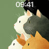 Serene Feline Portrait Wallpaper with Textured Fur wallpaper for iPhone, iPad & Mac