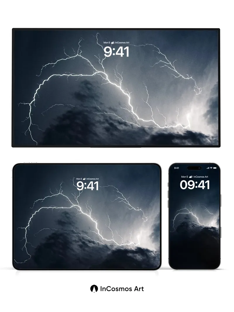 Thunder's Vein Wallpaper with Electric Clouds