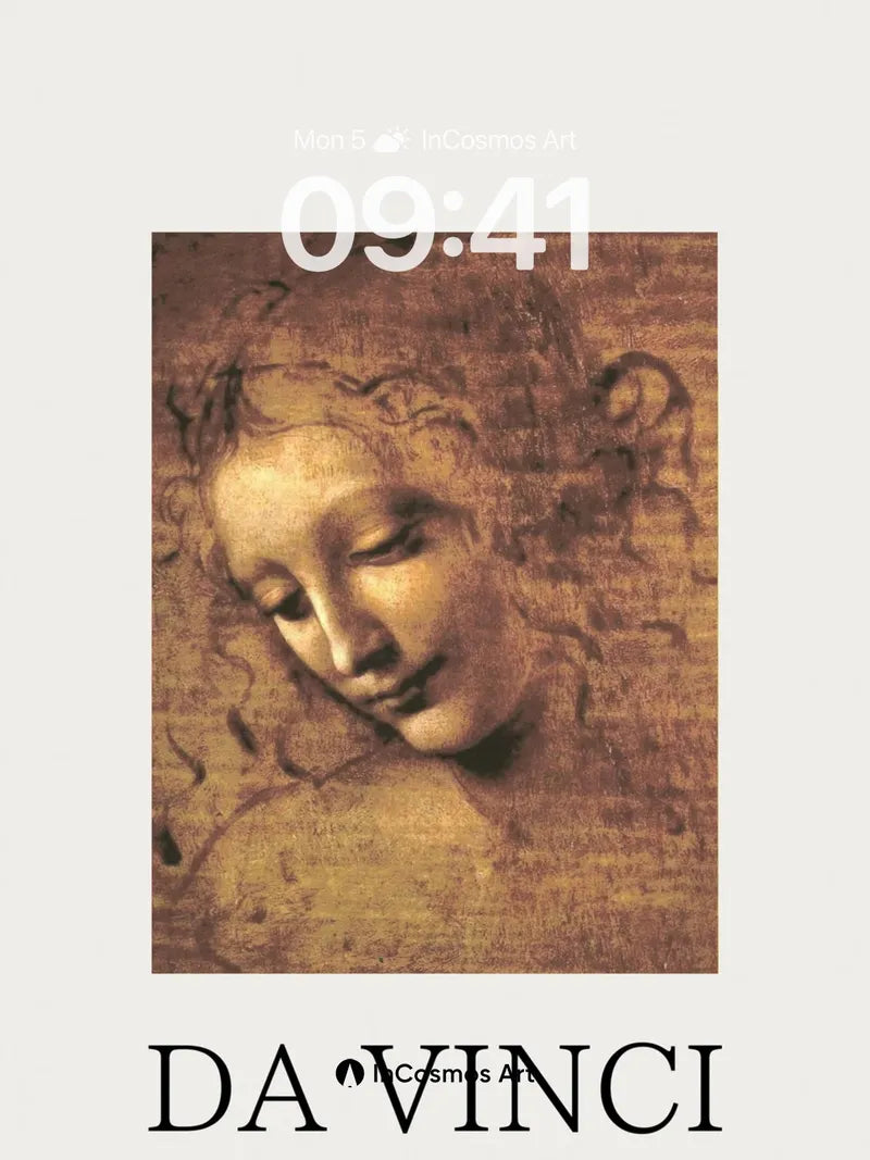 Surreal Serenity Wallpaper with Da Vinci's Touch wallpaper for iPhone, iPad & Mac