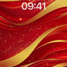 Opulent Wave Wallpaper with Golden Threads wallpaper for iPhone, iPad & Mac