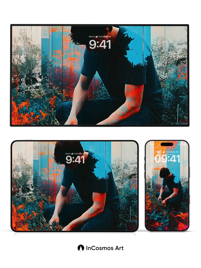 Neon Garden Wallpaper with Urban Pulse