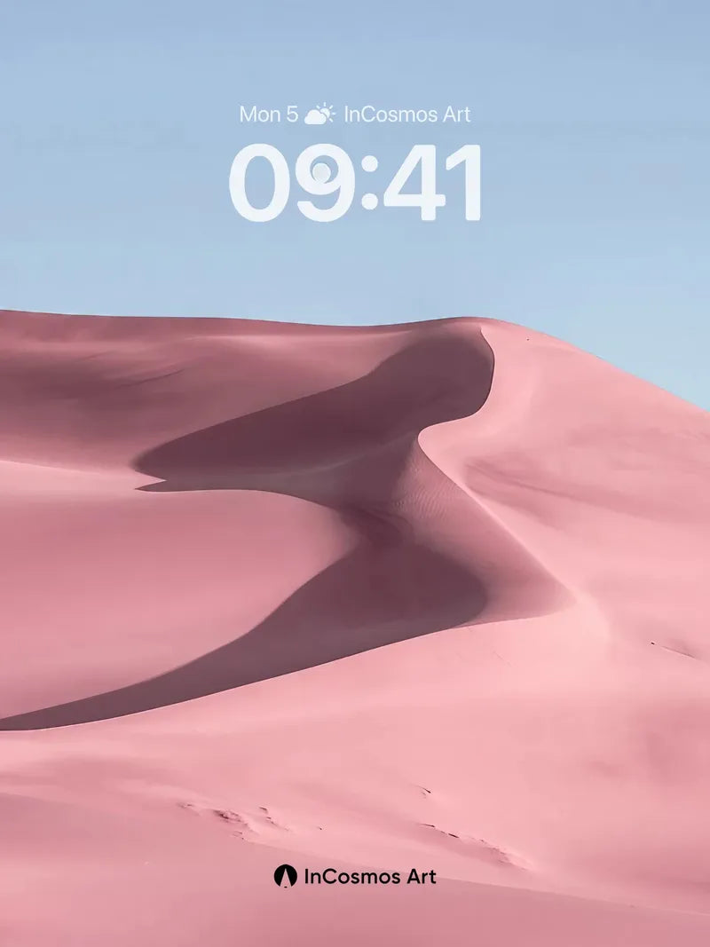 Serenity Dune Wallpaper with Lunar Whisper