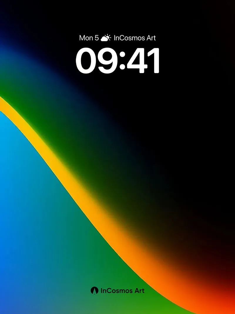 Luminous Wave Wallpaper with Ethereal Gradient