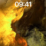 Golden Storm Wallpaper with Luminous Fractures wallpaper for iPhone, iPad & Mac