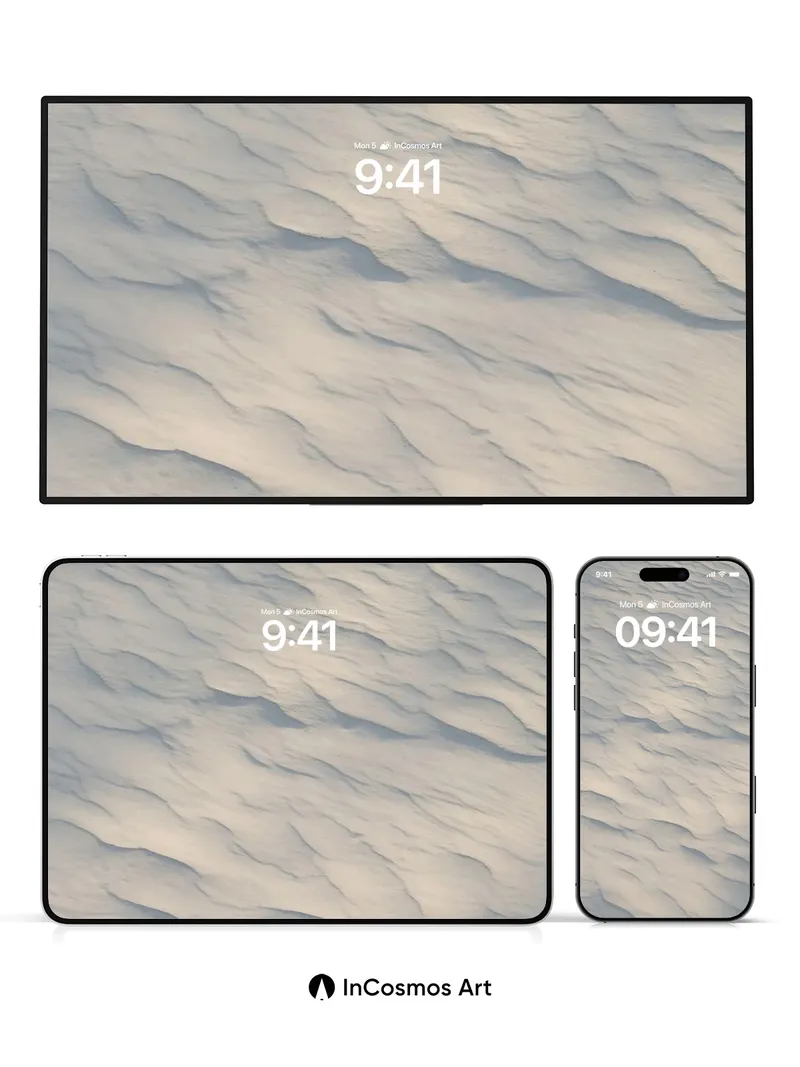 Serenity Wave Wallpaper with Cloud-Soft Texture