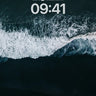 Nocturnal Surge Wallpaper with Frosted Edge wallpaper for iPhone, iPad & Mac