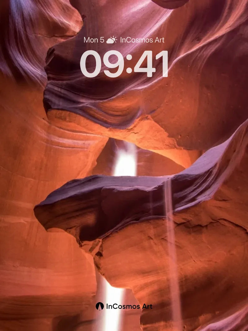 Serenity Canyon Wallpaper with Sunbeam Veil