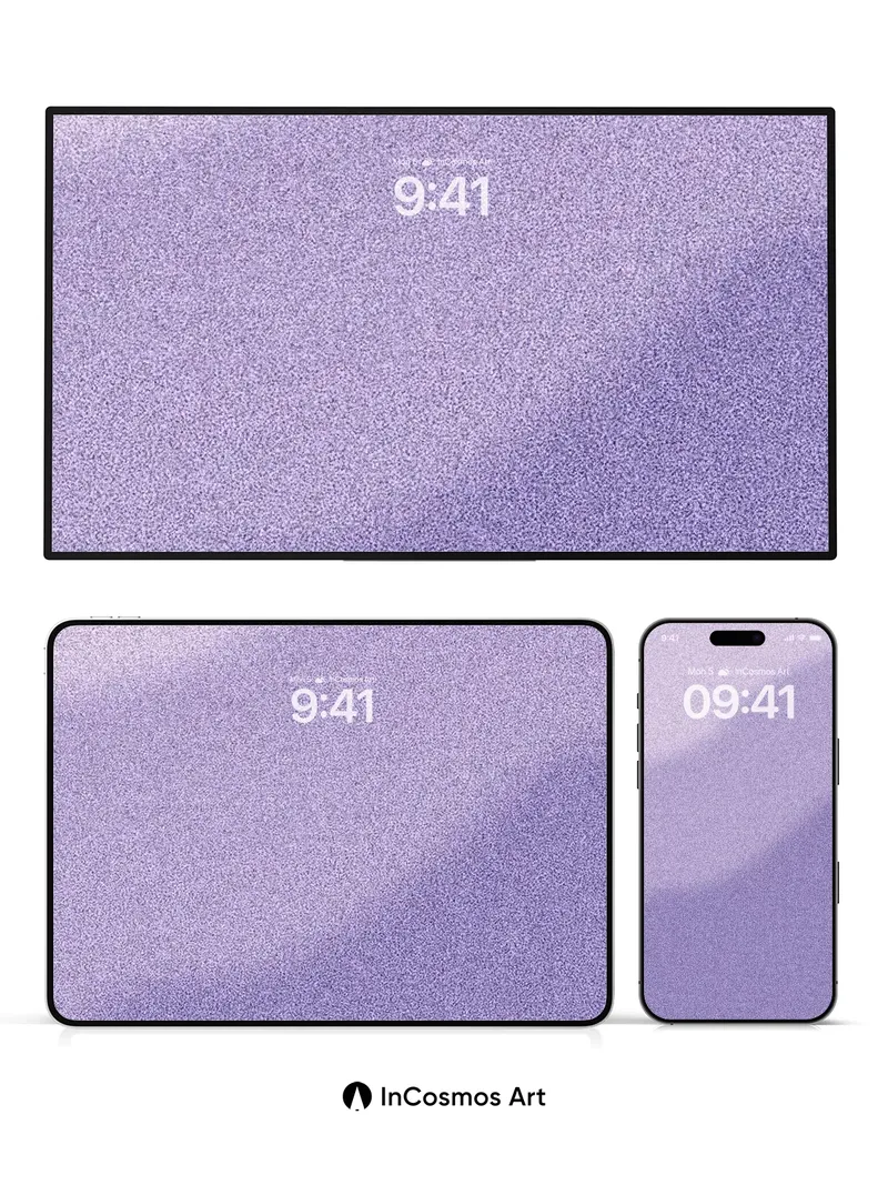 Lavender Hush Wallpaper with Soft Gradient Veil