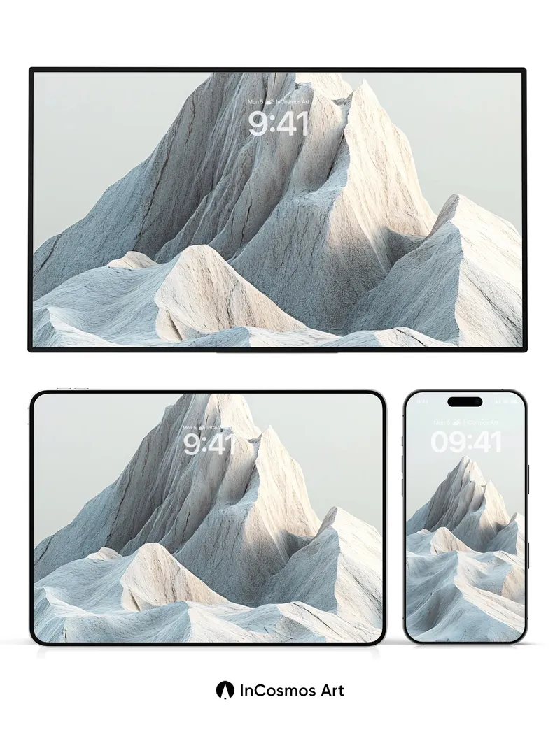 Serenity Peak Wallpaper with Frost Carvings