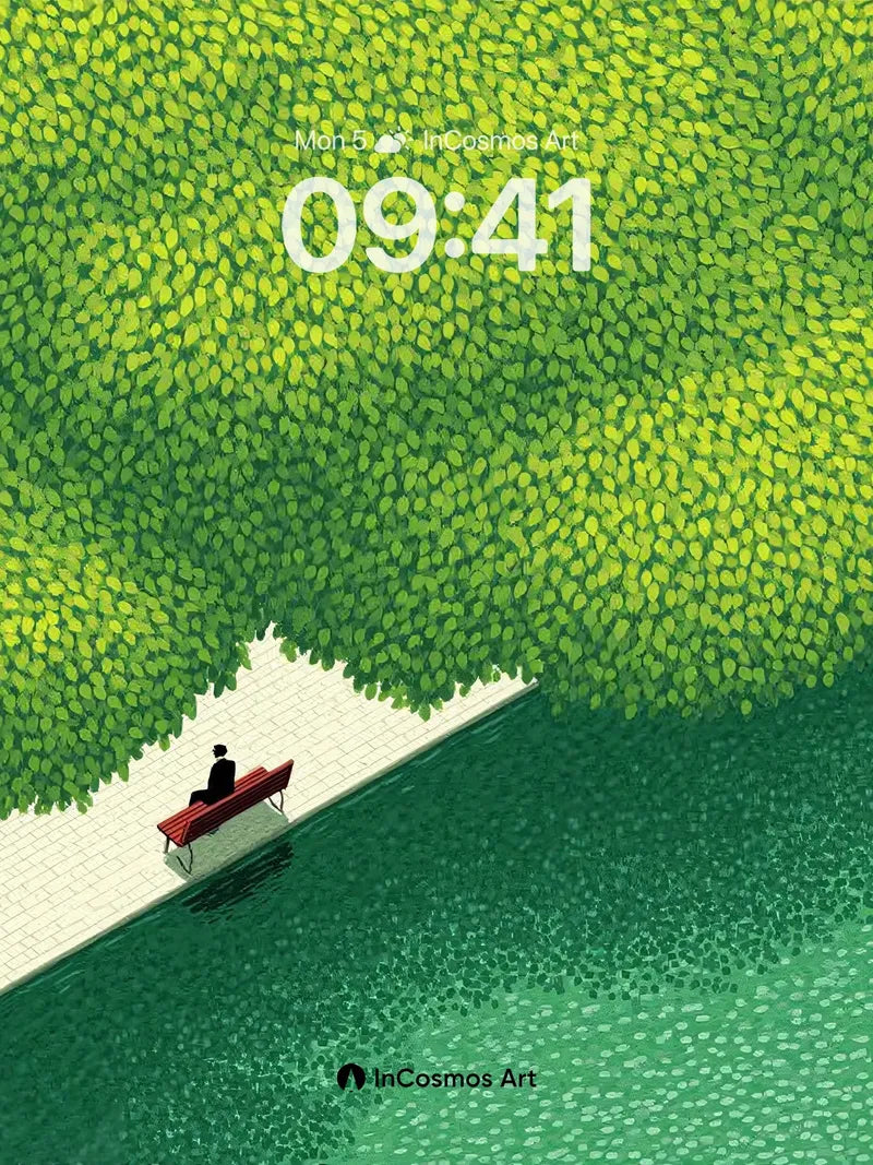 Serenity Under Canopy Wallpaper with Hidden Solitude wallpaper for iPhone, iPad & Mac