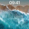 Turquoise Surge Wallpaper with Foaming Crests wallpaper for iPhone, iPad & Mac