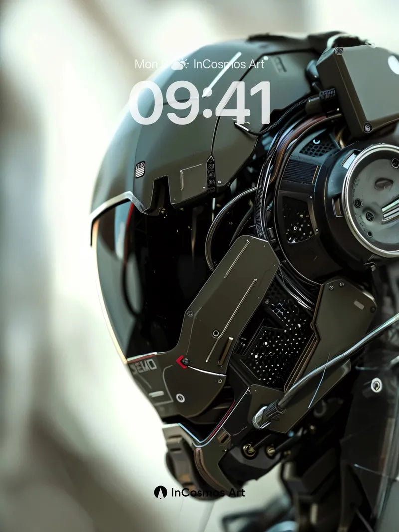 Silent Circuit Wallpaper with Mechanical Soul