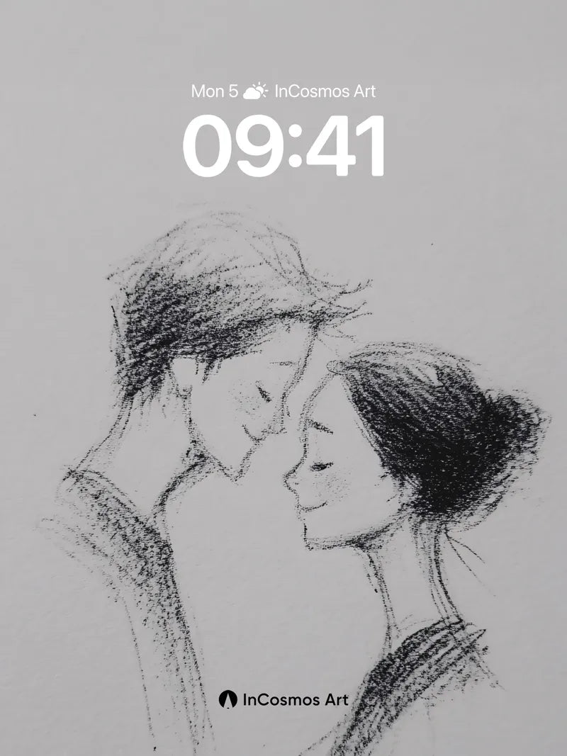 Whispering Shadows Wallpaper with Charcoal Embrace