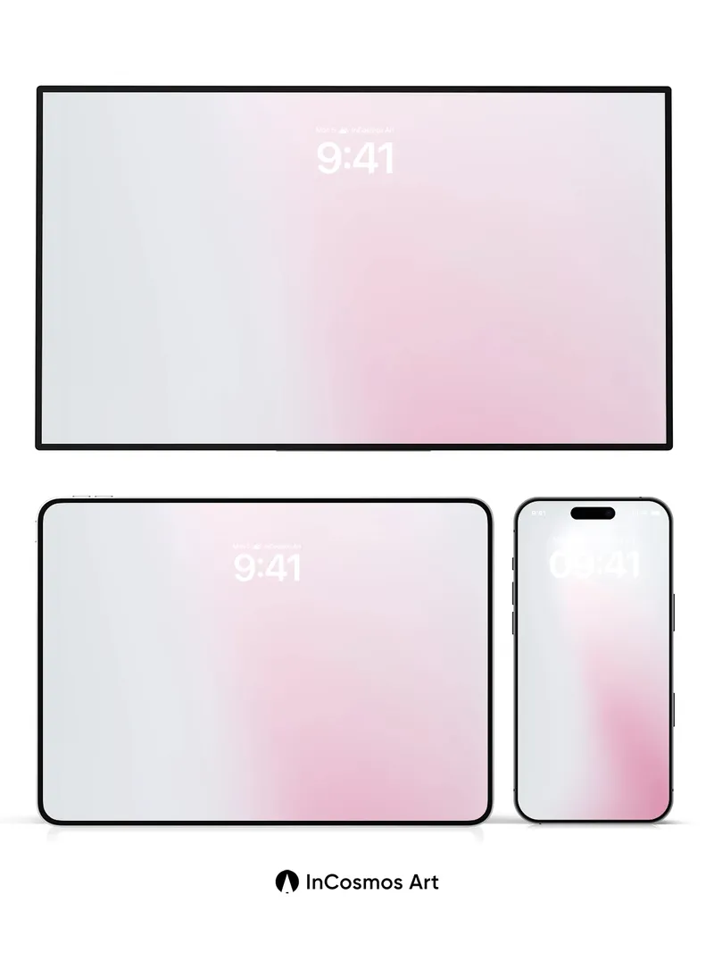 Soft Hush Gradient Wallpaper with Ethereal Light