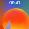 Serenity Hare Wallpaper with Cosmic Sunset wallpaper for iPhone, iPad & Mac