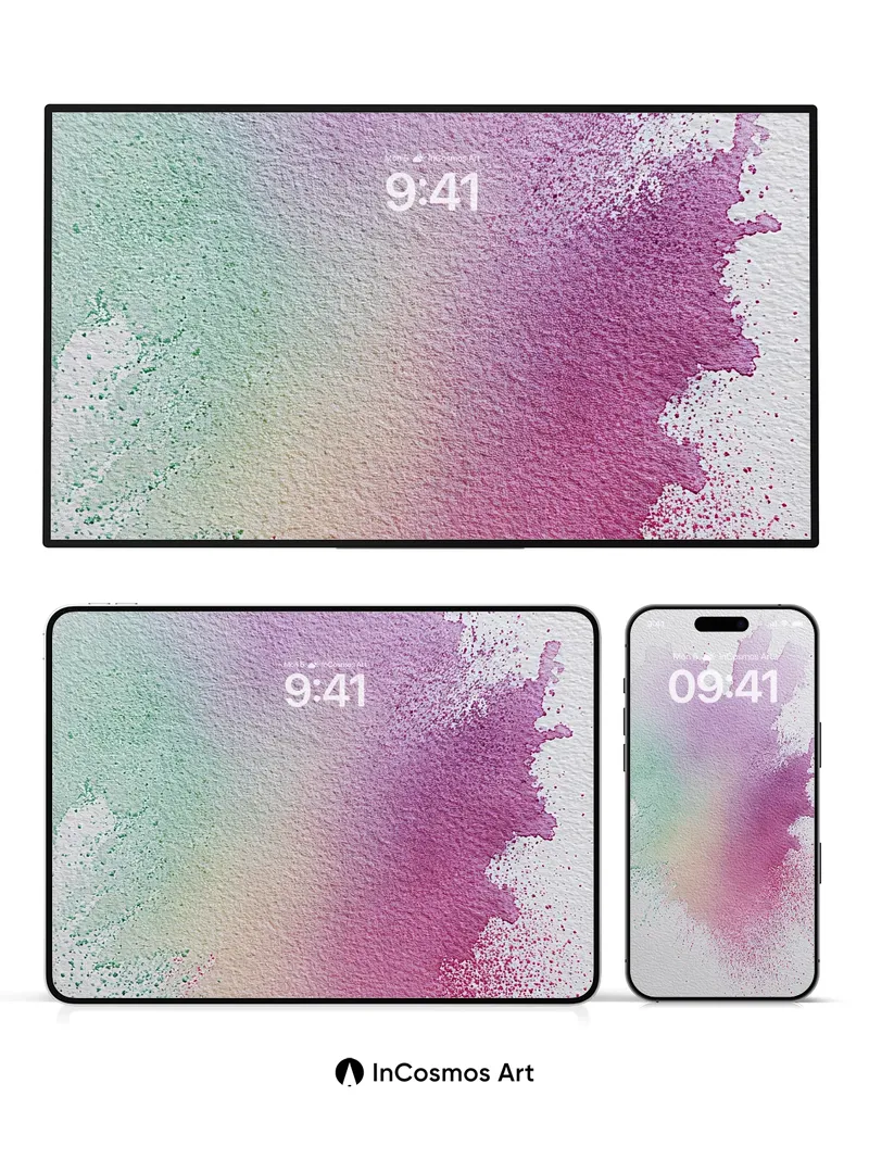 Lavender Mist Wallpaper with Speckled Light