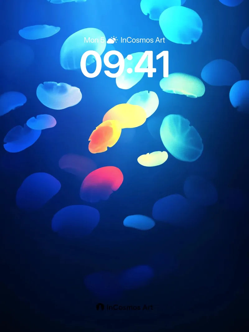 Luminous Drift Wallpaper with Ethereal Floats