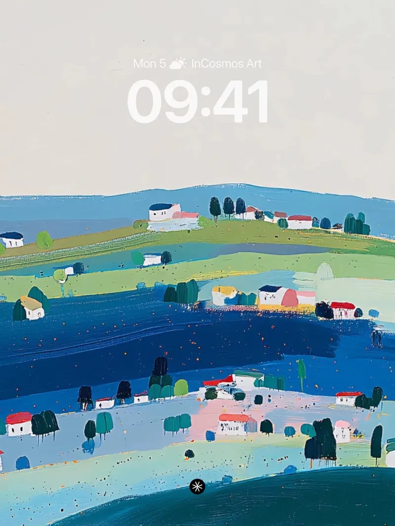 Serene Pastel Countryside Wallpaper for Dreamy Escapes wallpaper for iPhone, iPad & Mac